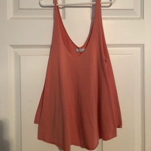 Pink crop top tank top